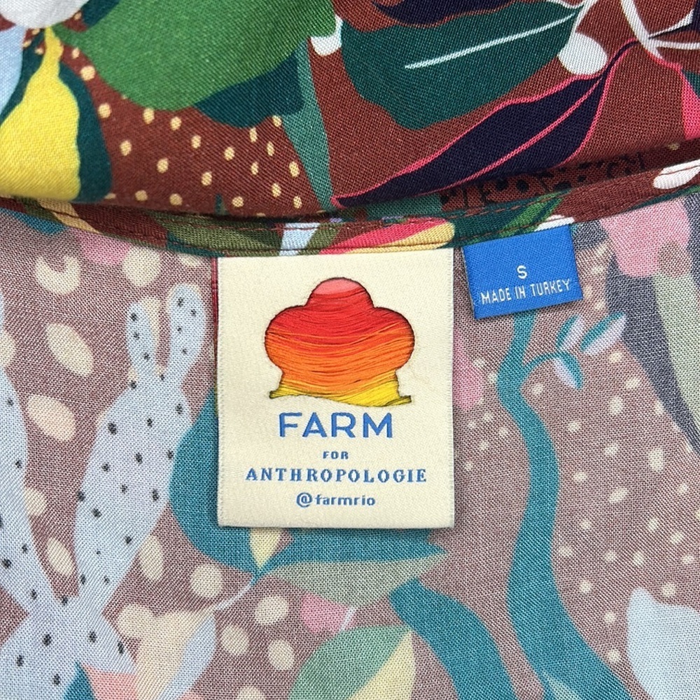 Farm Rio x Anthropologie Fiesta Wrap Maxi Dress Size Small - Picture 15 of 16